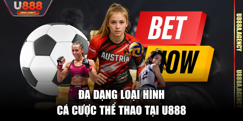Đa dạng loại hình cá cược thể thao tại U888