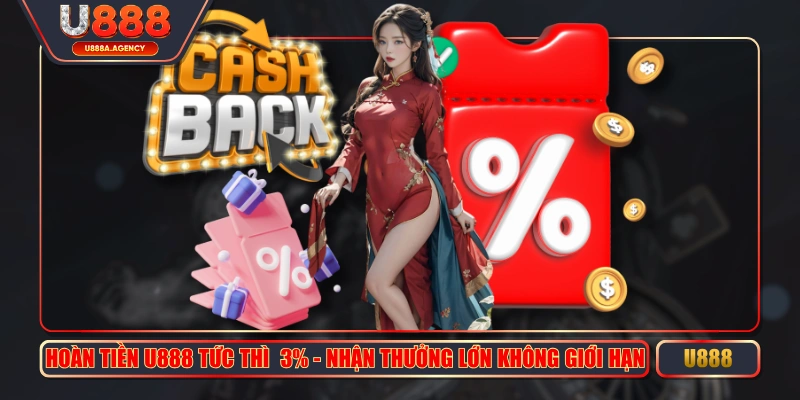 Hoàn Tiền U888 Tức Thì 3% - Nhận Thưởng Lớn Không Giới Hạn